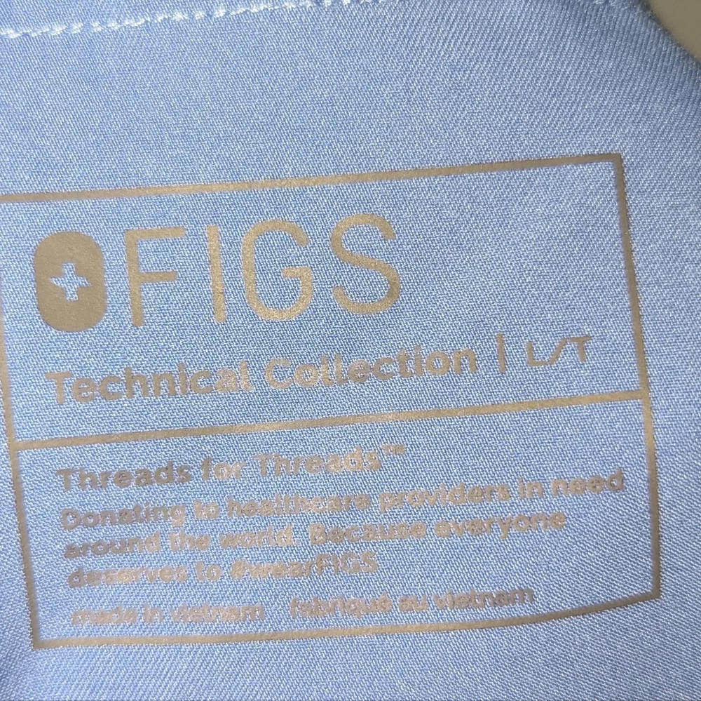 FIGS Men's Tansen Jogger Scrub Pants‎ Size Large Tall Ceil Blue